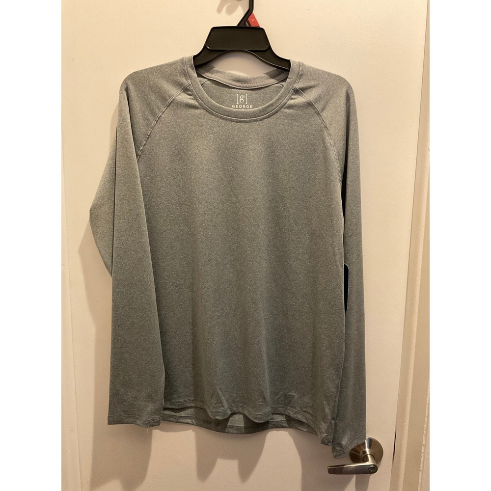 George Men's & Big Men's Sun Shirt with Long Sleeves, UPF 50+, Size M